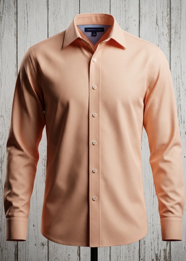Tommy Hilfiger Peach Dress Shirt – Size L