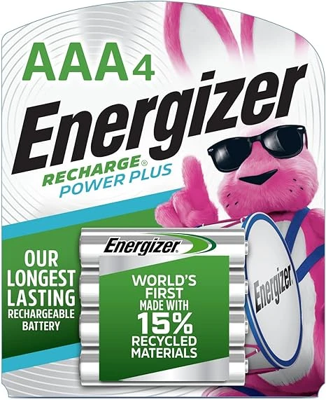 4 piles rechargeables AAA Energizer Recharge Power Plus