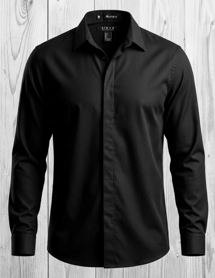 Forever 21 Black Dress Shirt – Size L