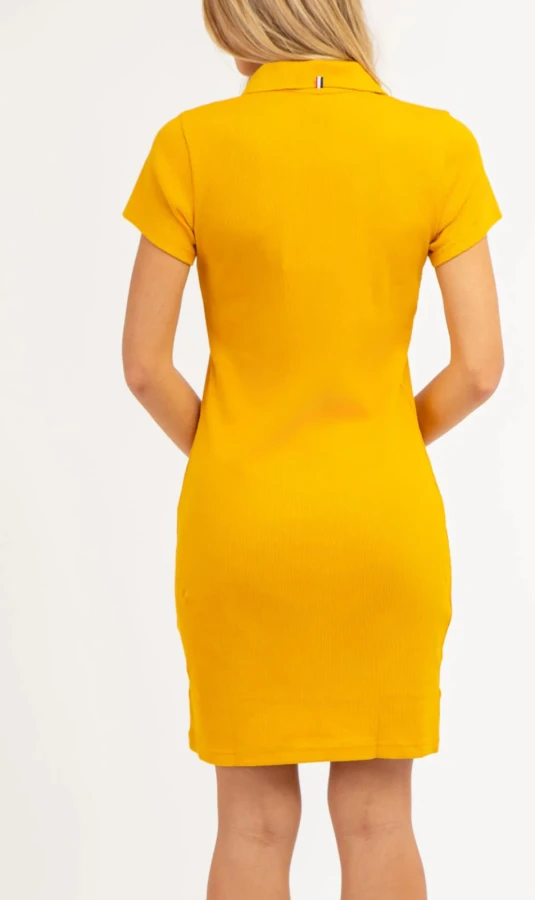 ROBE POLO À COL FENDU - SPLIT NECK POLO DRESS.