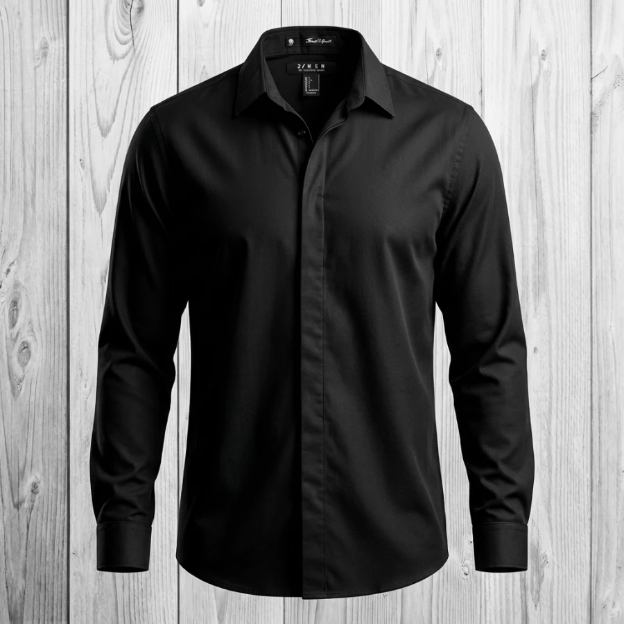 Forever 21 Black Dress Shirt – Size L