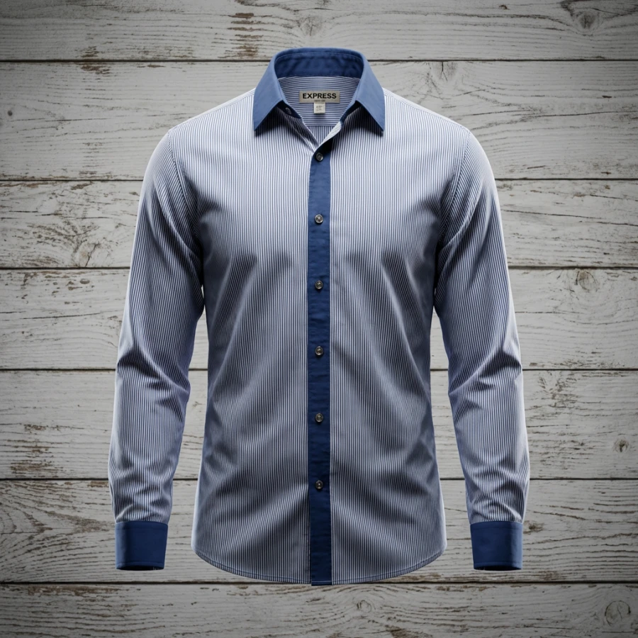 Express Striped Dress Shirt – Size L