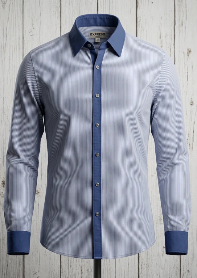Express Striped Dress Shirt – Size L