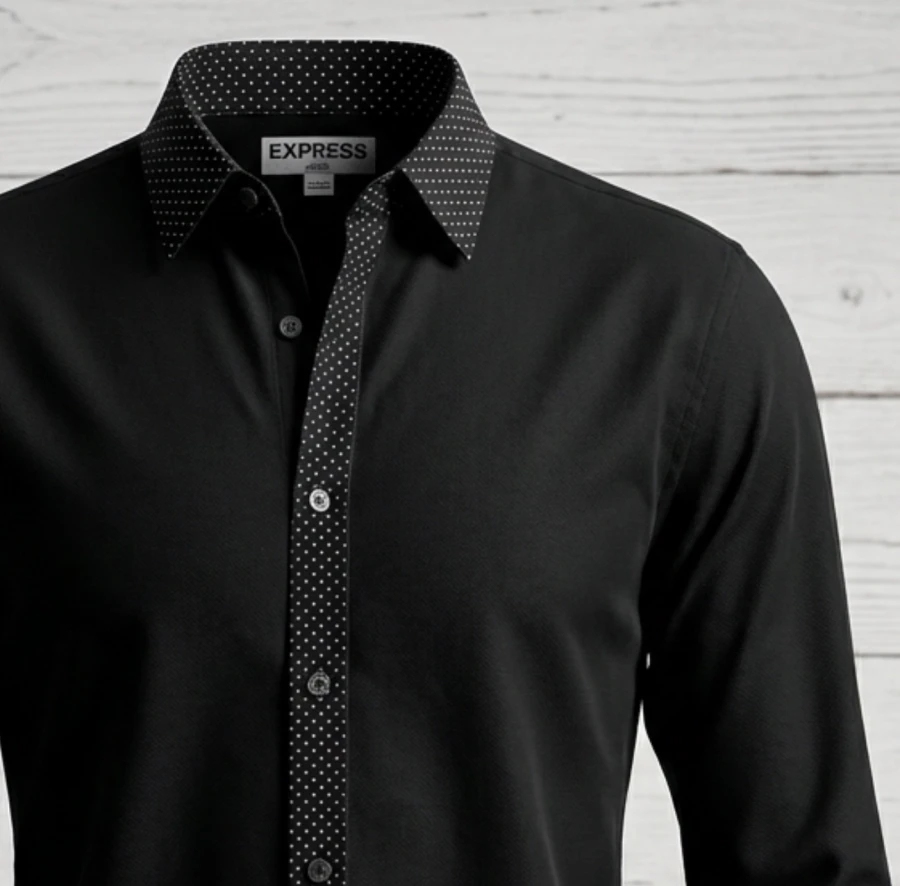 Express Black Dress Shirt – Size L