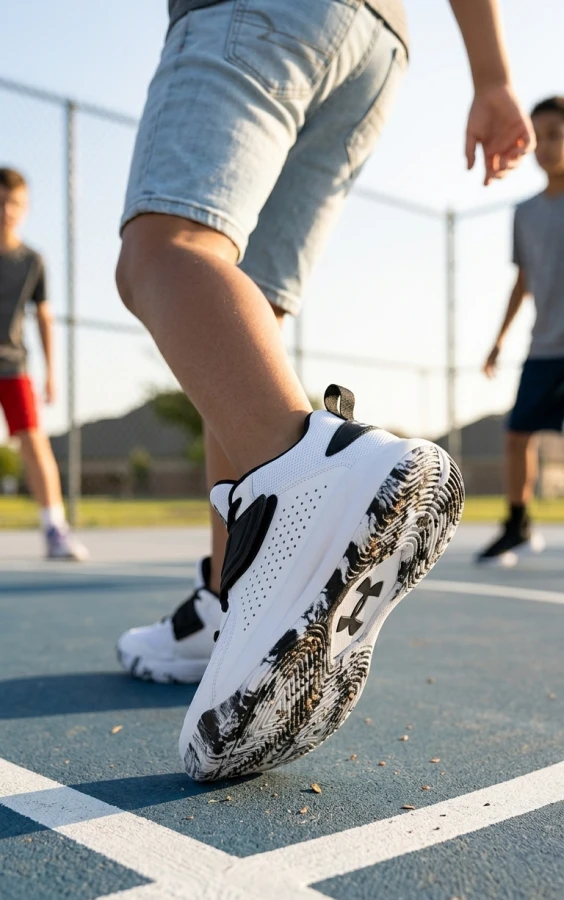 Chaussures de basket-ball Under Armour Kids' Zone BB, taille 4,5 ans