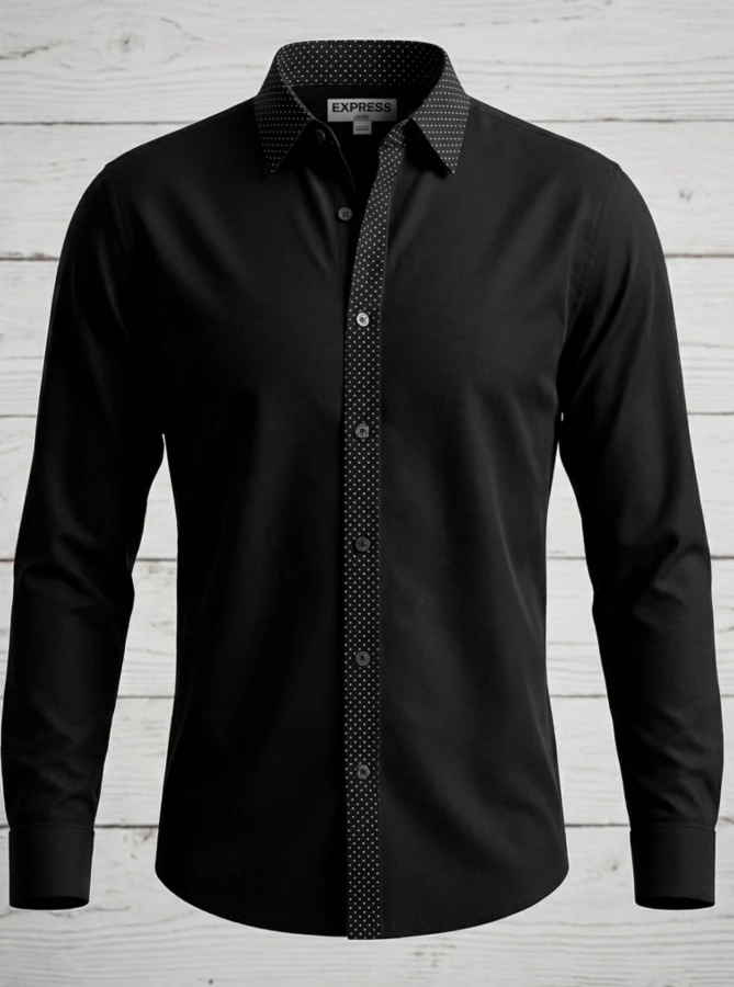 Express Black Dress Shirt – Size L