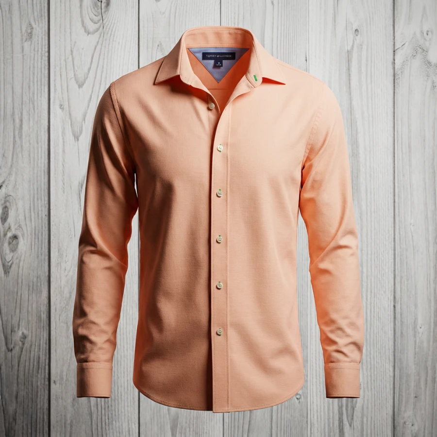 Tommy Hilfiger Peach Dress Shirt – Size L